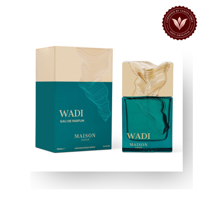 Maison Asrar Wadi Eau de Parfum box and bottle