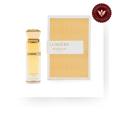 Maison Asrar Lumiere Eau de Parfum 110ml box and bottle