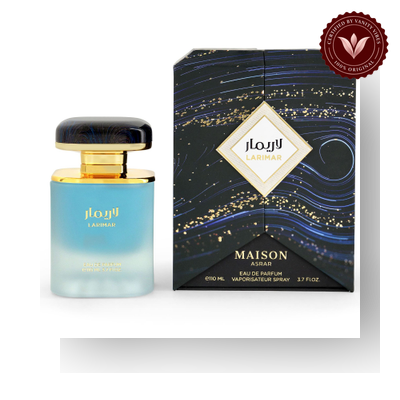 Maison Asrar Larimar Eau de Parfum box and bottle