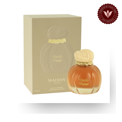 Maison Asrar Vanilla Voyage Eau de Parfum box and bottle