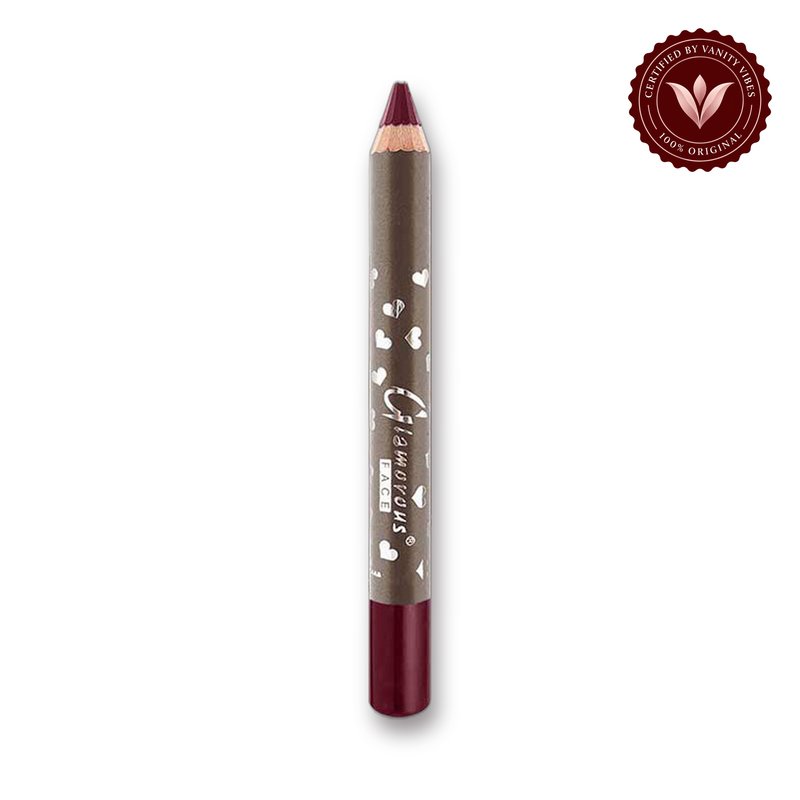 Glamorous Face Thick WaterProof LipStick Pencil (SHADE 07) white background product hero with Vanity Vibes badge