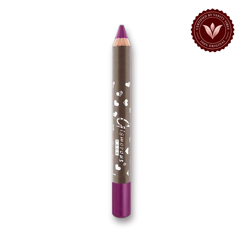Glamorous Face Thick WaterProof LipStick Pencil (SHADE 15) white background product hero with Vanity Vibes badge