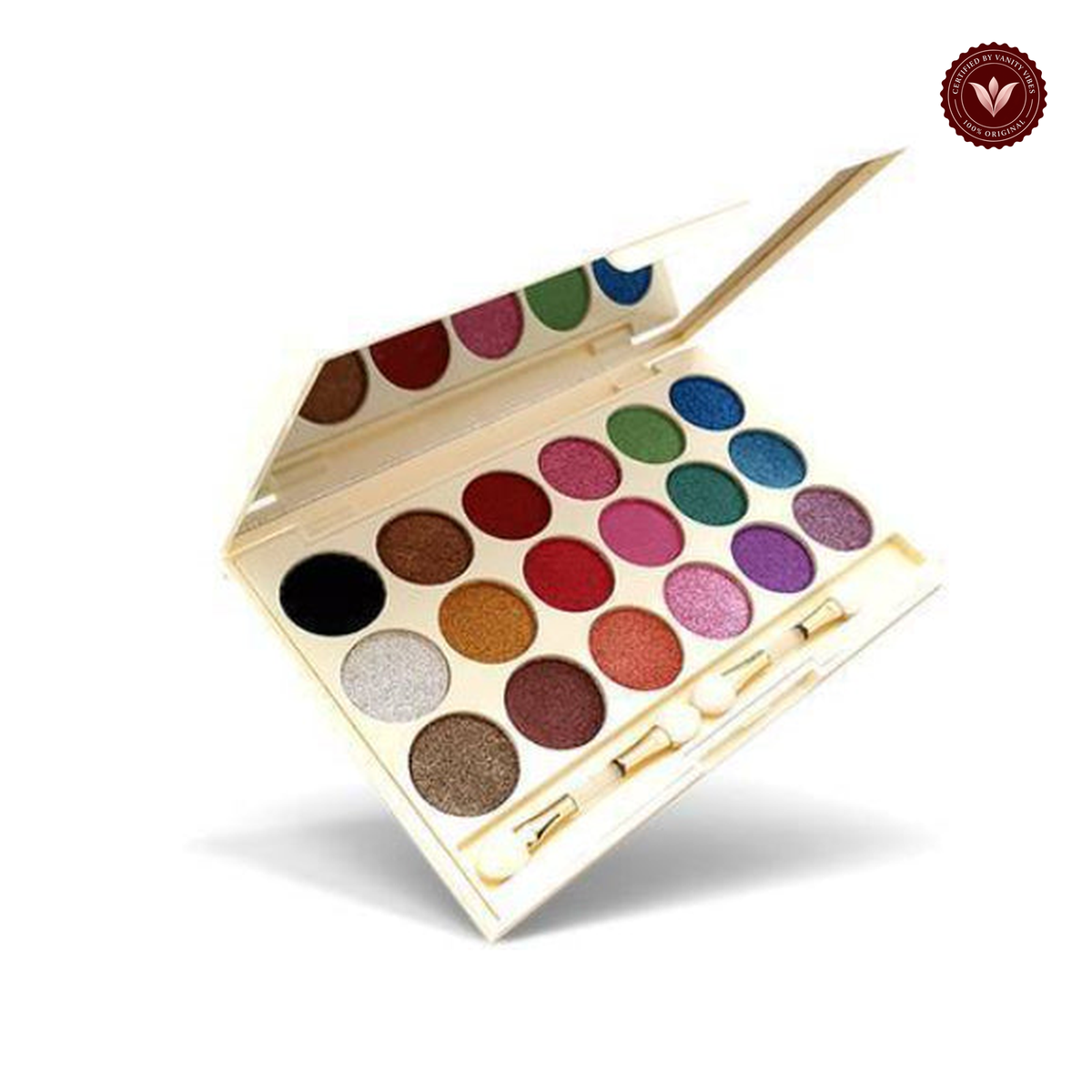 Glamorous Face 18 Color Wet Makhmally Eyeshade Kit (GROUP B) — white background product image with Vanity Vibes badge