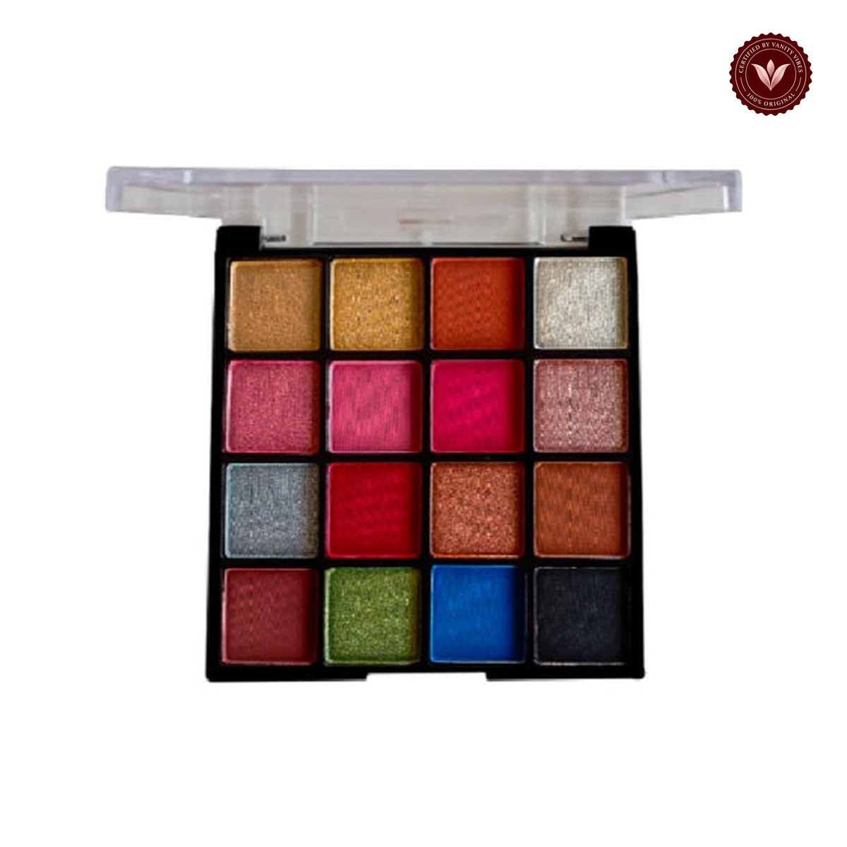 Glamorous Face 16 Color Cherish Eyeshadow Palette (C) — white background product image with Vanity Vibes badge