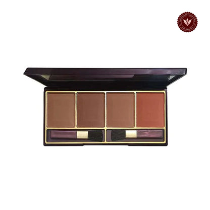 Glamorous Face 4 Color Contour & Bronzer Palette Group E-B on a white background with Vanity Vibes badge
