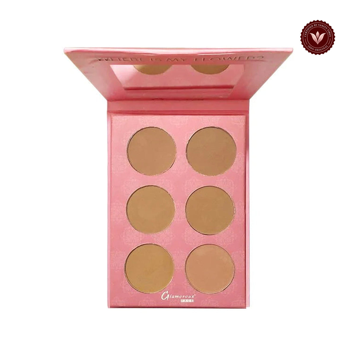 Glamorous Face 6 Color Contour Powder Kit Group B on a white background with Vanity Vibes badge