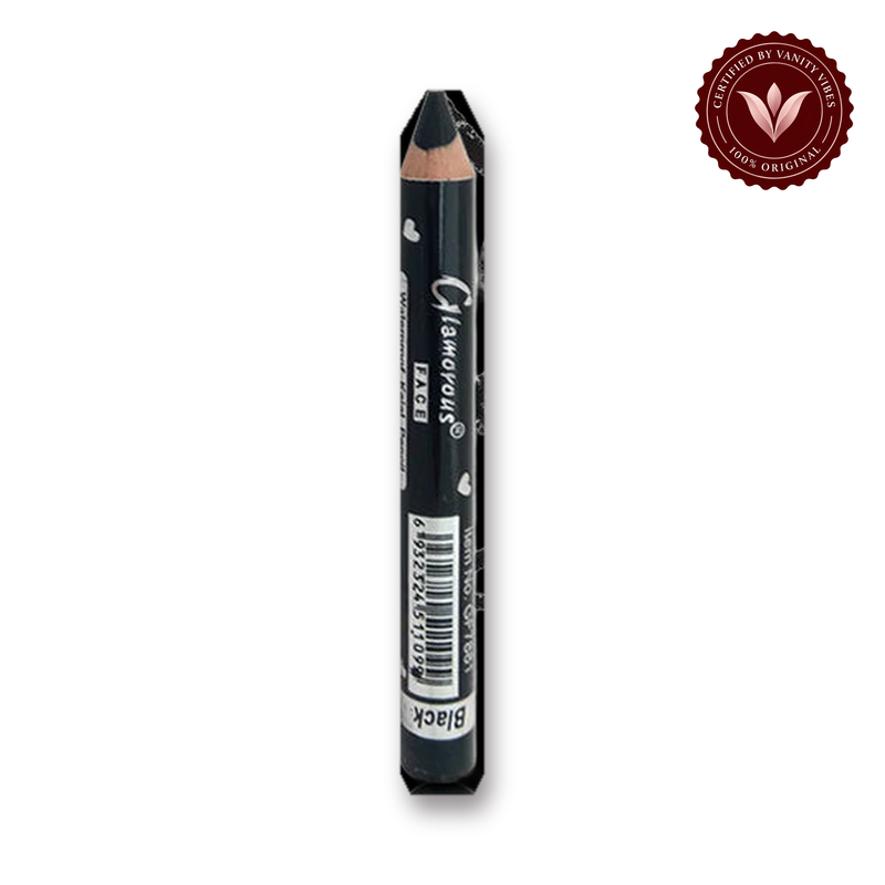 Glamorous Face Black Kajal Pencil Jumbo Eye Makeup Long-lasting Smudge-proof Waterproof Cosmetics for Women white background product hero with Vanity Vibes badge
