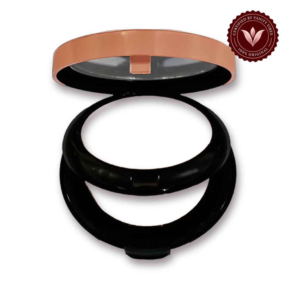 Glamorous Face Invisible Matte Long Lasting Double Compact Powder (Shade:01) white background product hero with Vanity Vibes badge