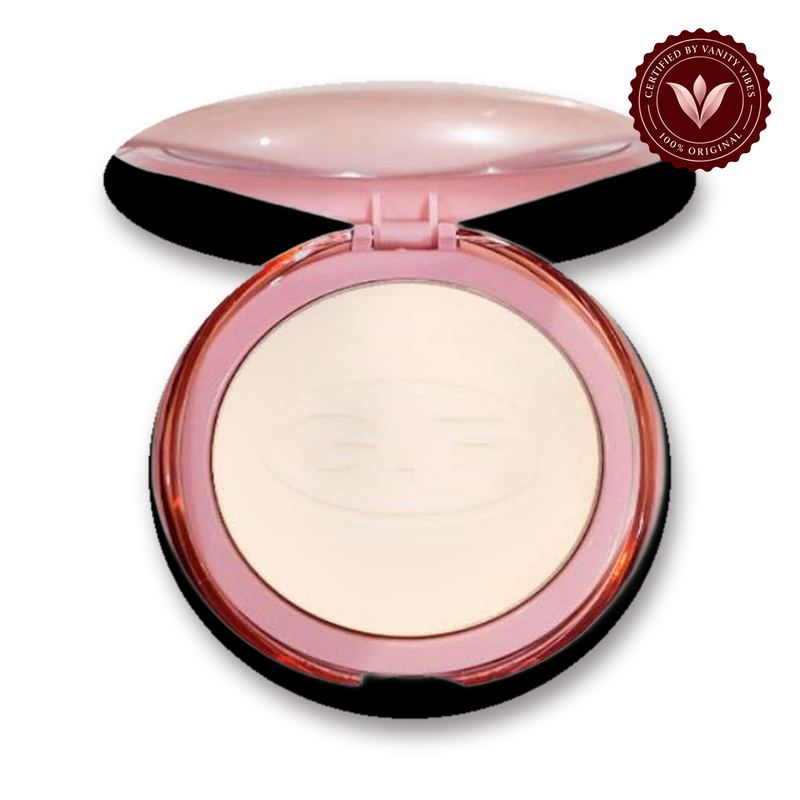 Glamorous Face Two Way Cake Compact Powder (Shade:01) white background product hero with Vanity Vibes badge