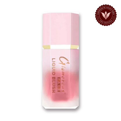 Glamorous Face Liquid Blush Cream (Shade:05) white background product hero with Vanity Vibes badge