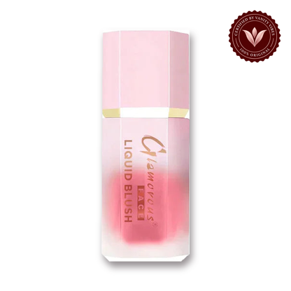 Glamorous Face Liquid Blush Cream (Shade:06) white background product hero with Vanity Vibes badge