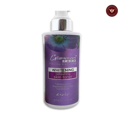 Glamorous Face Whitening Refreshing Skin Toner (Spray 200ML) on white background