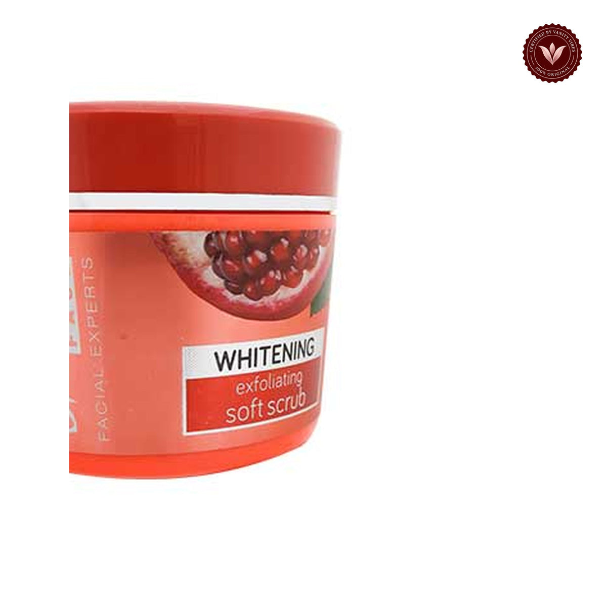 Glamorous Face Whitening Exfoliating Soft Scrub (Jar 500ml) on white background