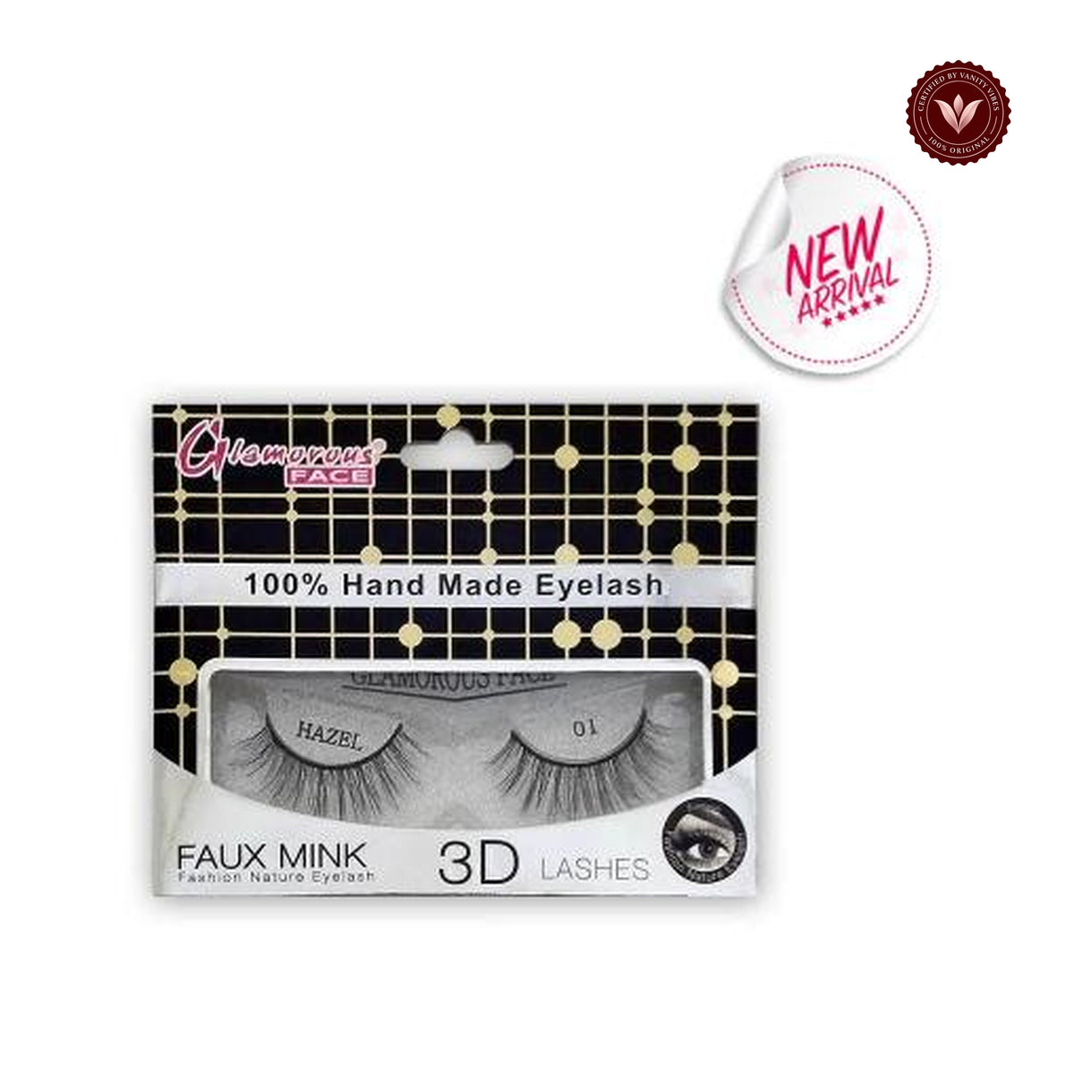 Glamorous Face Faux Mink 3D Eyelashes (Hazel 01)