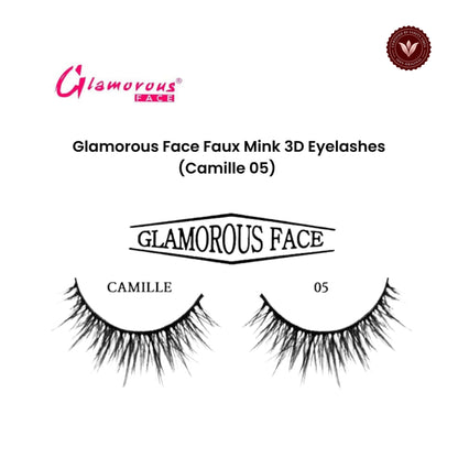 Glamorous Face Faux Mink 3D Eyelashes (Camille 05)