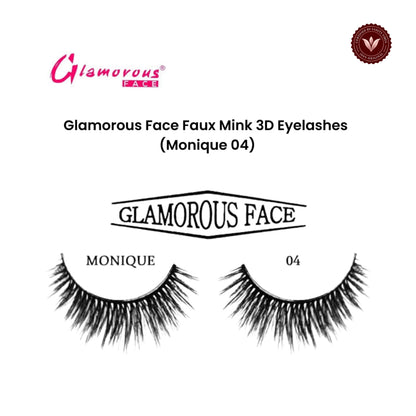 Glamorous Face Faux Mink 3D Eyelashes (Monique 04)