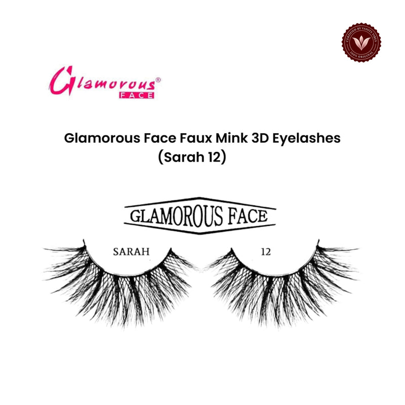 Glamorous Face Faux Mink 3D Eyelashes (SARAH 12)