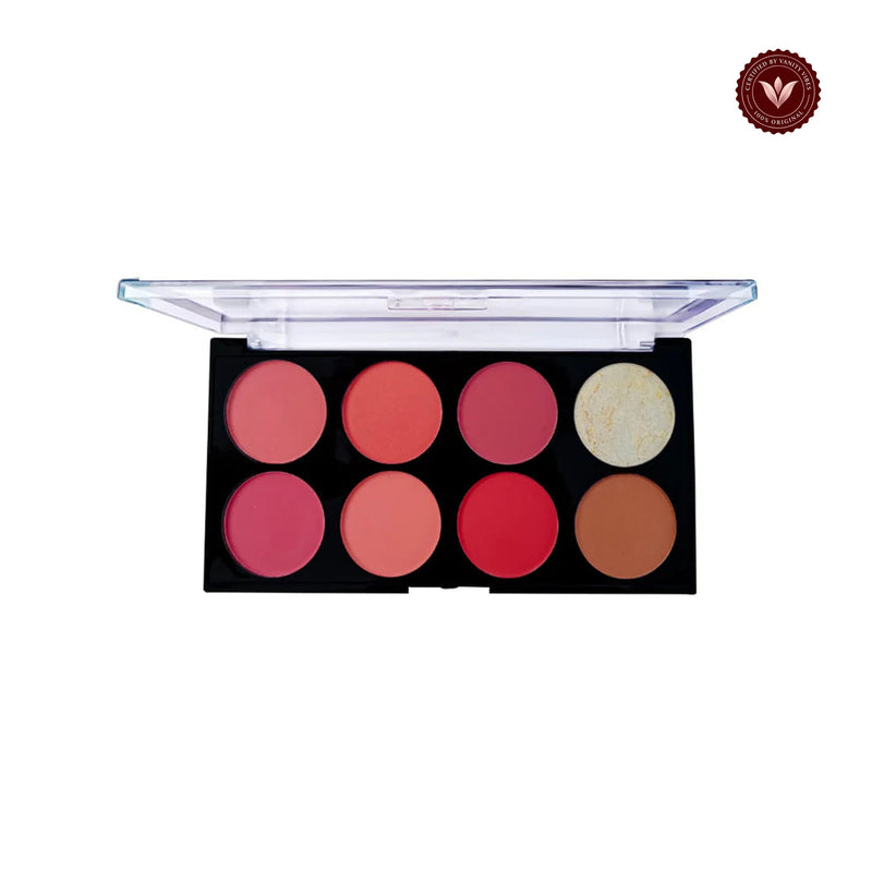 Glamorous Face 8 Color Ultra Blush on Palette (SHADE 01)