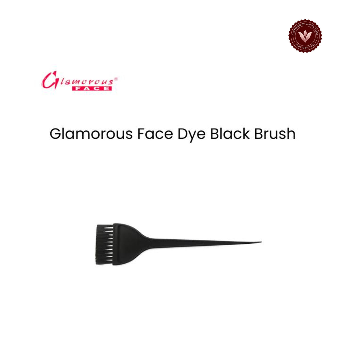Glamorous Face Dye Black Brush