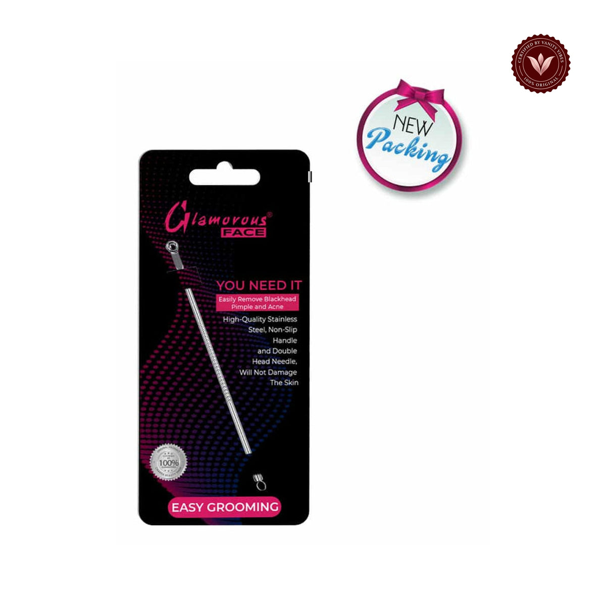 Glamorous Face Blackhead Pin (PINK)