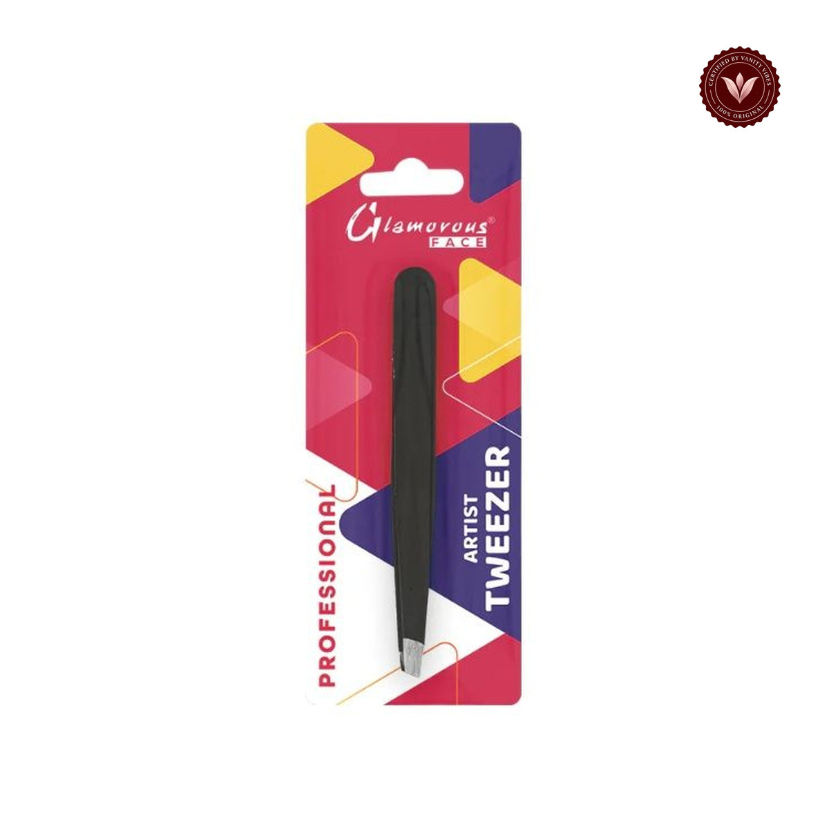 Glamorous Face Professional Artist Tweezer (Black)