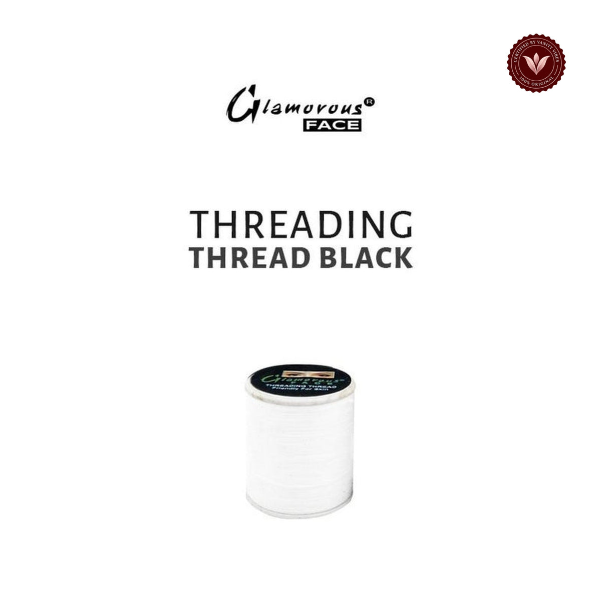Glamorous Face Threading Thread Black