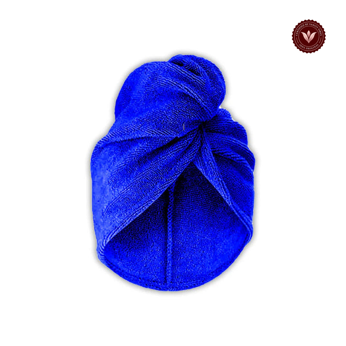 Glamorous Face Hair Turban Wrap Towel (Blue)