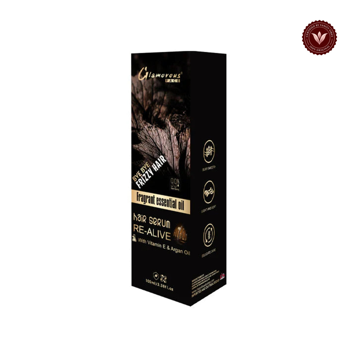 Glamorous Face Re Alive Hair Serum With Vitamin E & Argan Oil 100ml