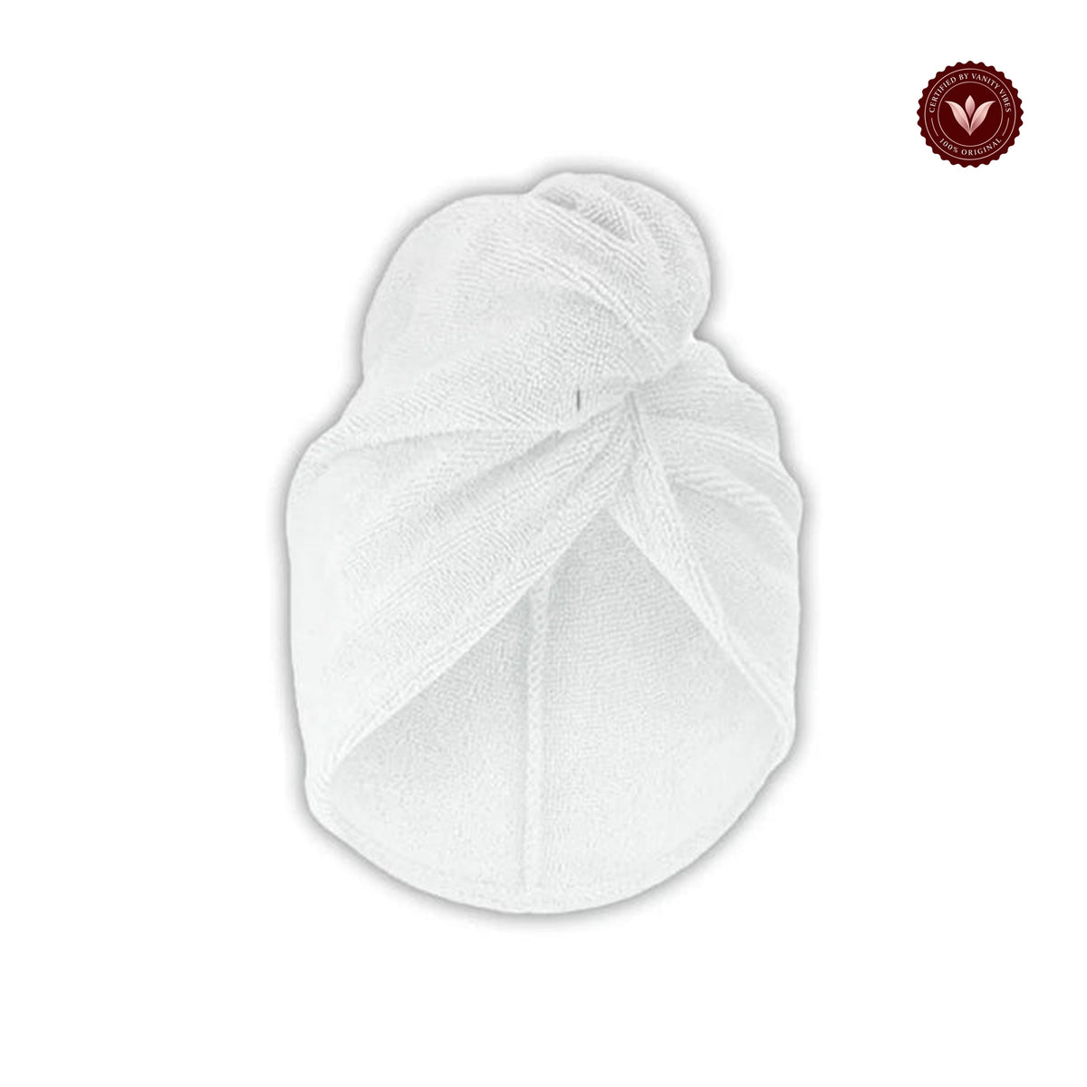 Glamorous Face Hair Turban Wrap Towel (White)