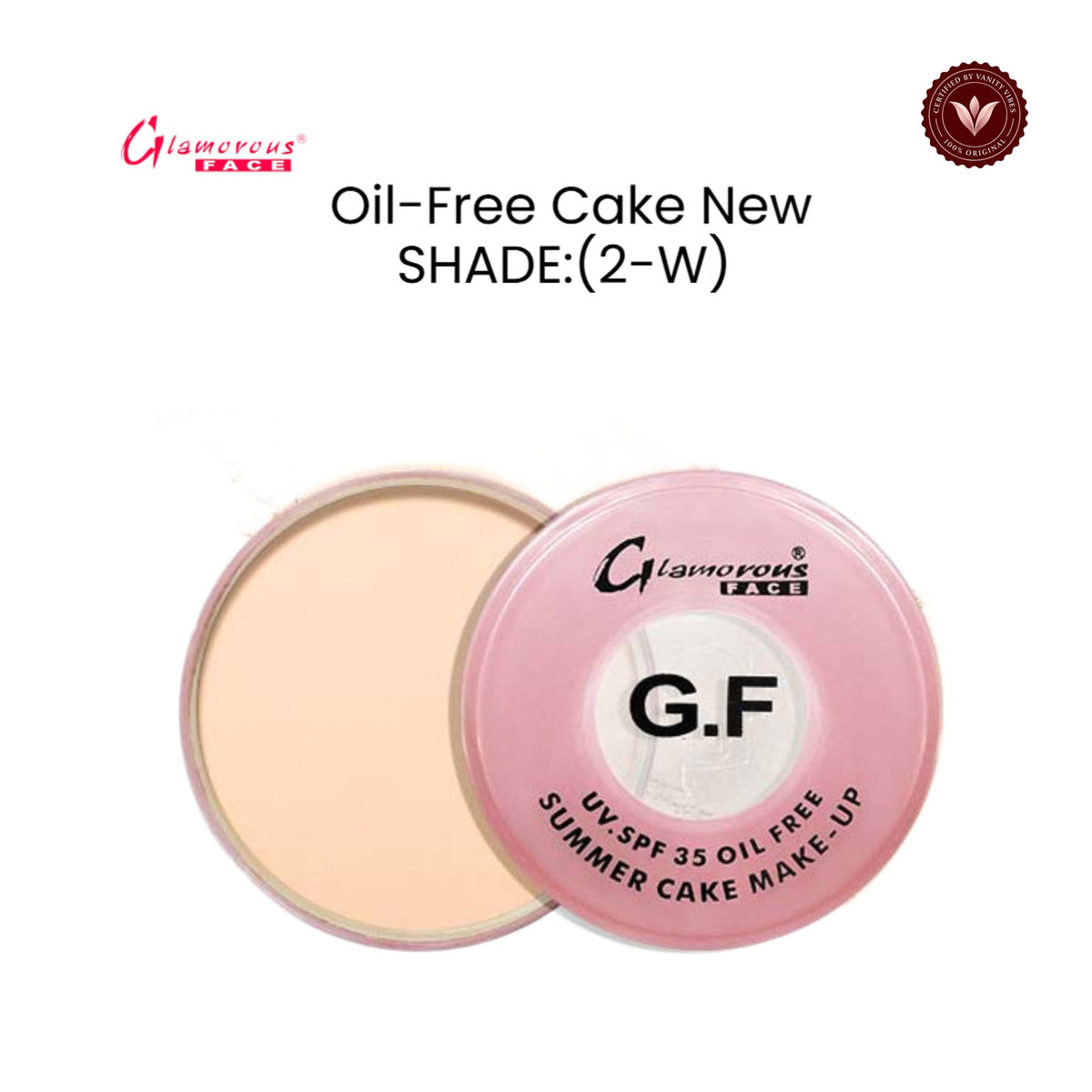 Glamorous Face Oil-Free Cake New (Shade:2-W)