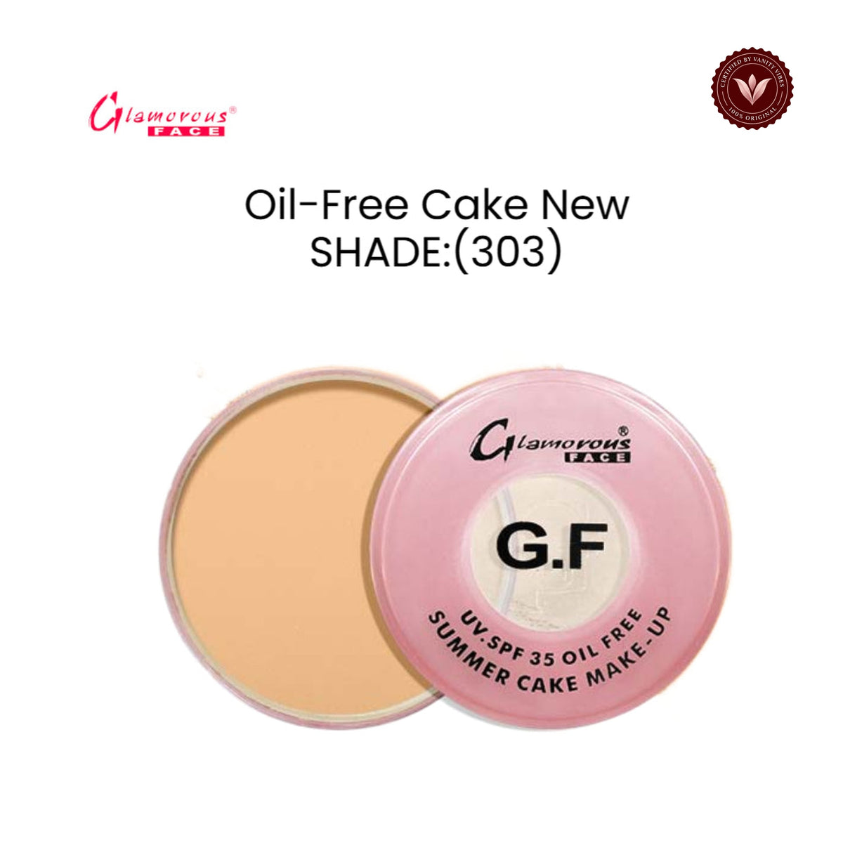 Glamorous Face Oil-Free Cake New (Shade:303)