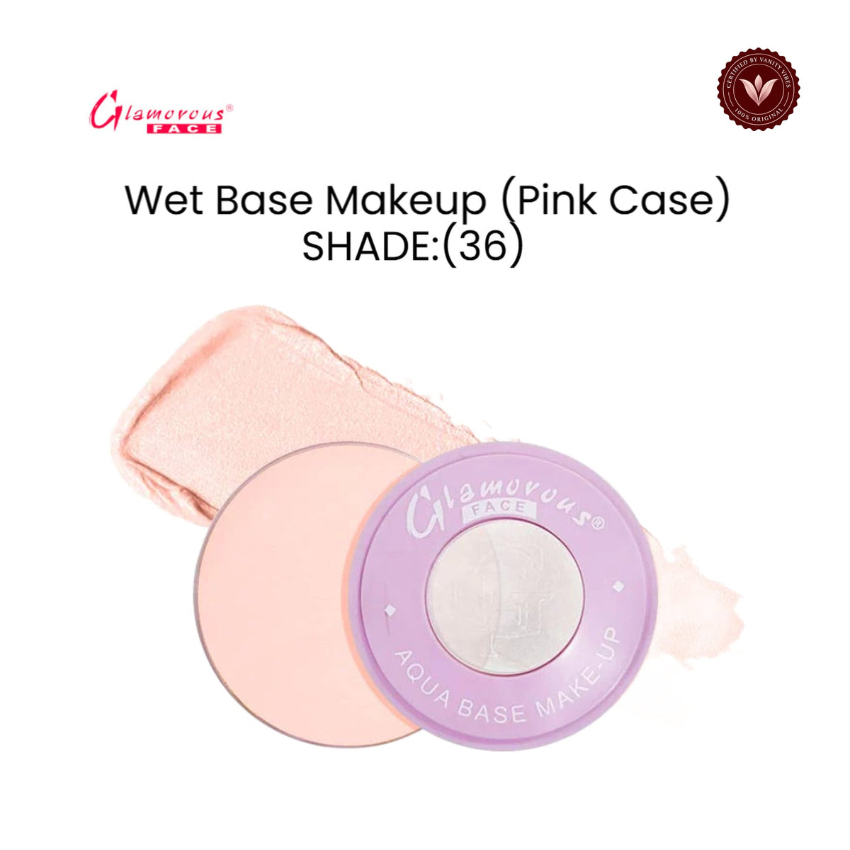 Glamorous Face Wet Base Makeup (Pink Case) (Shade:36)