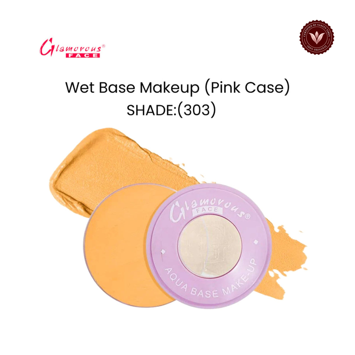 Glamorous Face Wet Base Makeup (Pink Case) (SHADE:303)