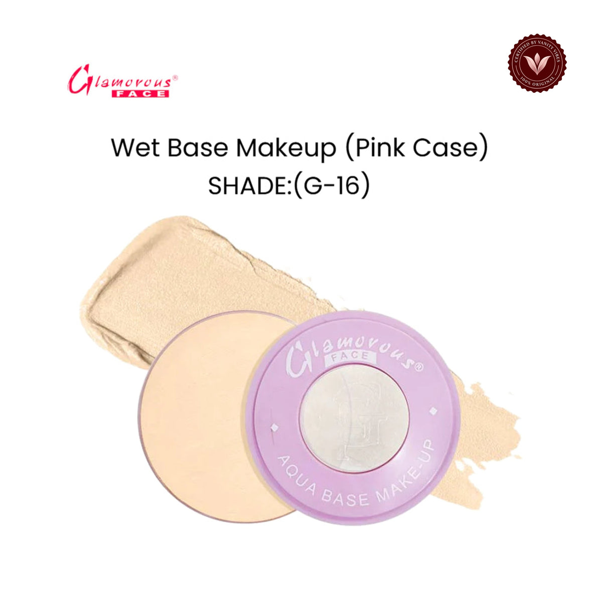 Glamorous Face Wet Base Makeup (Pink Case) (SHADE:G-16)