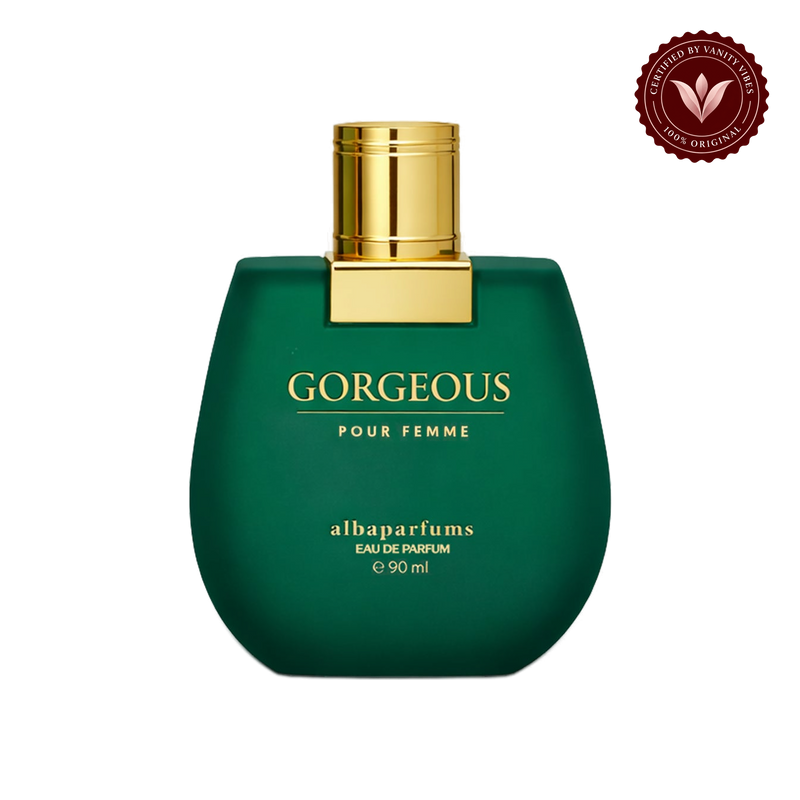 Alba Gorgeous Pour Femme 90ml — single front-facing bottle