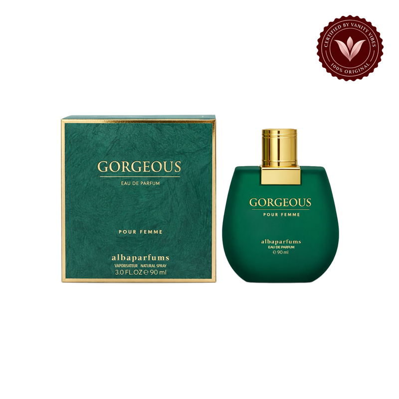 Alba Gorgeous Pour Femme 90ml — bottle and box