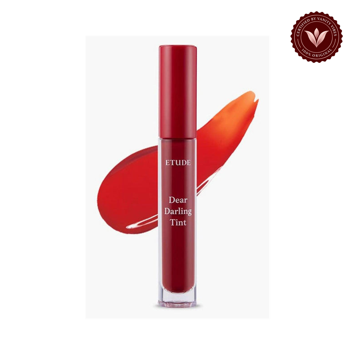 ETUDE Dear Darling Water Gel Tint, 5 g – Korean Lip Tint in Six Shades product photo with Vanity Vibes badge