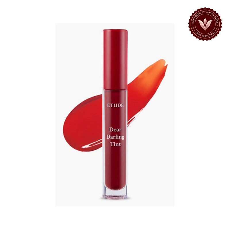 ETUDE Dear Darling Water Gel Tint, 5 g – Korean Lip Tint in Six Shades product photo with Vanity Vibes badge