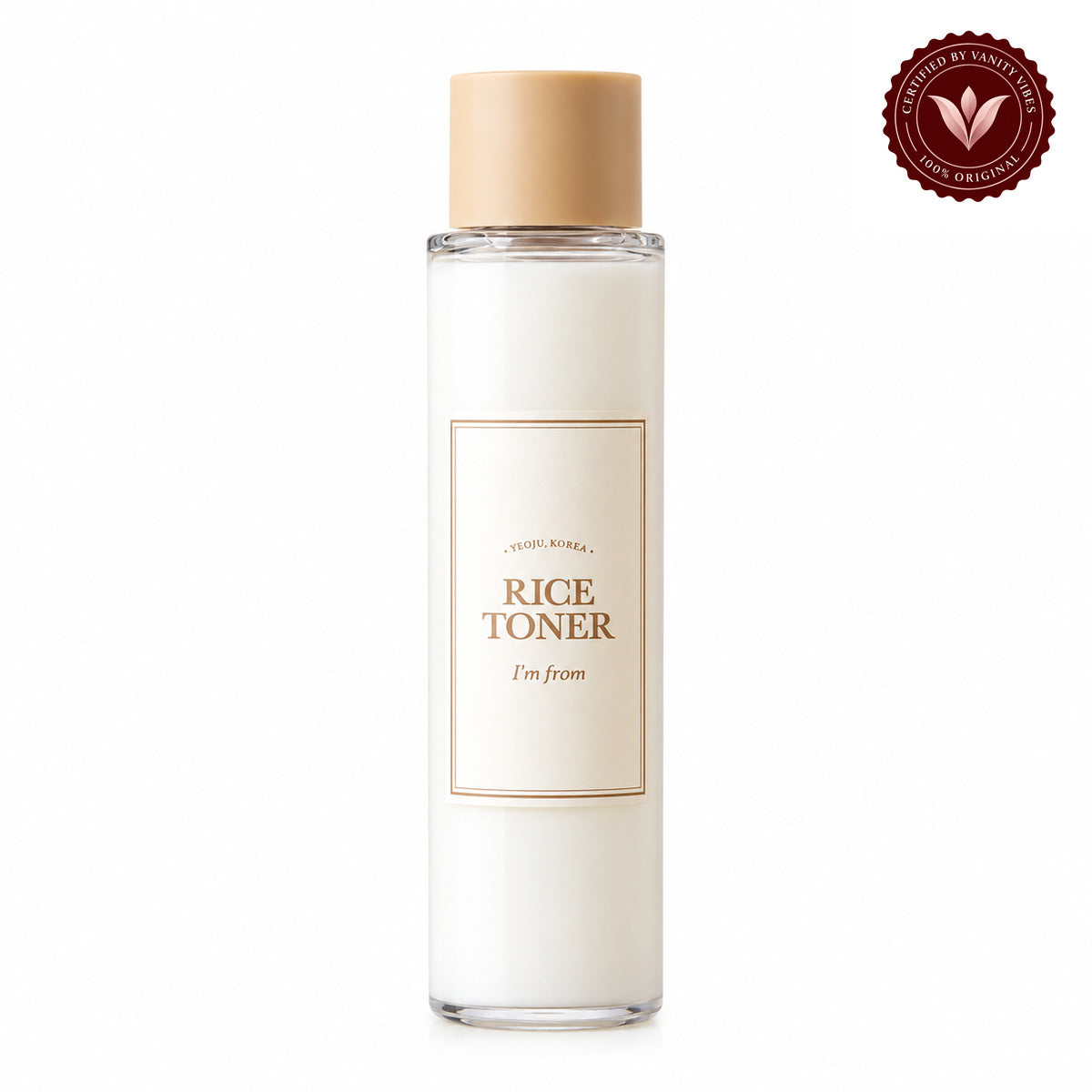 I’m From Rice Toner 30ml & 150ml | Korean Rice Toner in Pakistan front product photo, single Vanity Vibes seal