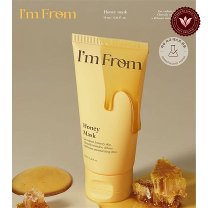 I’m From Honey Mask 70ml | Korean Wash-Off Face Mask Pakistan supporting product image with Vanity Vibes badge