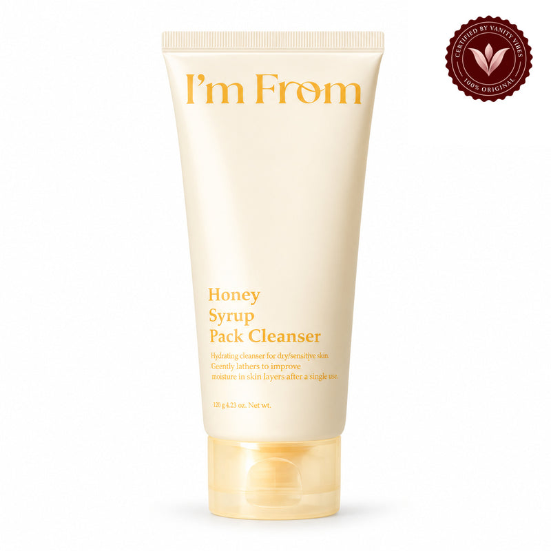 I’m From Honey Syrup Pack Cleanser 120g | Korean Cleanser Pakistan front product photo, single Vanity Vibes seal