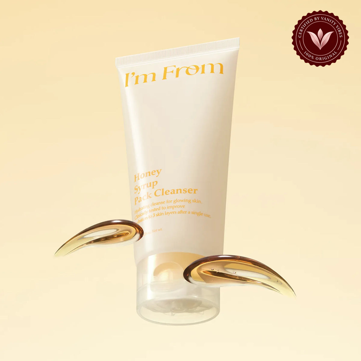 I’m From Honey Syrup Pack Cleanser 120g | Korean Cleanser Pakistan supporting product image with Vanity Vibes badge