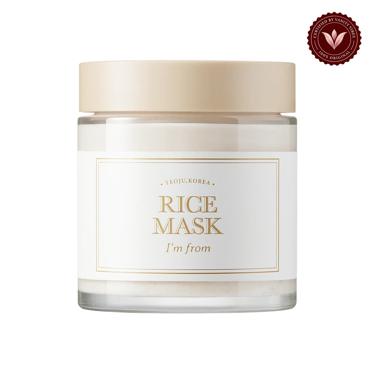 I’m From Rice Mask 110g | Korean Wash-Off Face Mask Pakistan supporting product image with Vanity Vibes badge