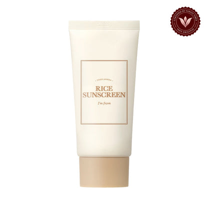 I’m From Rice Sunscreen SPF50+ PA++++ 50ml | Korean Sunscreen Pakistan supporting product image with Vanity Vibes badge