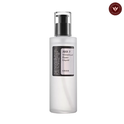 COSRX AHA 7 Whitehead Power Liquid 100ml | 7% Glycolic Acid Toner Pakistan front image on white with Vanity Vibes seal