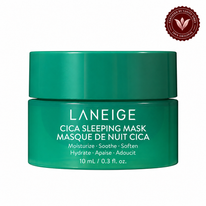 Laneige Cica Sleeping Mask 10ml – Soothing Overnight Skin Mask | Vanity Vibes authenticity seal