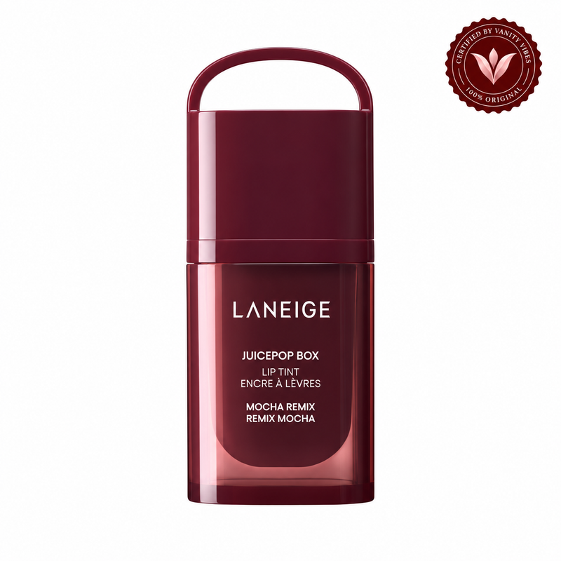 Laneige JuicePop Box Lip Tint 4.5g – Glossy Hydrating Lip Color | Vanity Vibes authenticity seal