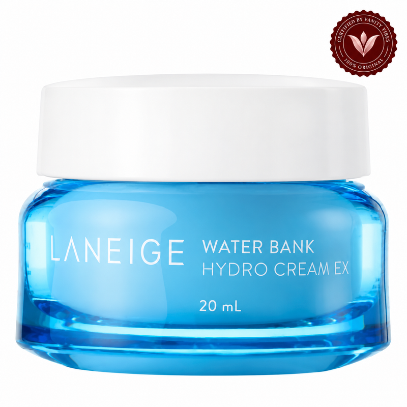 Laneige Water Bank Hydro Cream EX 20ml – Travel-Size Hydrating Moisturizer | Vanity Vibes authenticity seal