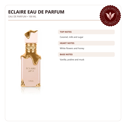 Lattafa Eclaire EDP Spray 100ML — fragrance details and features — Vanity Vibes