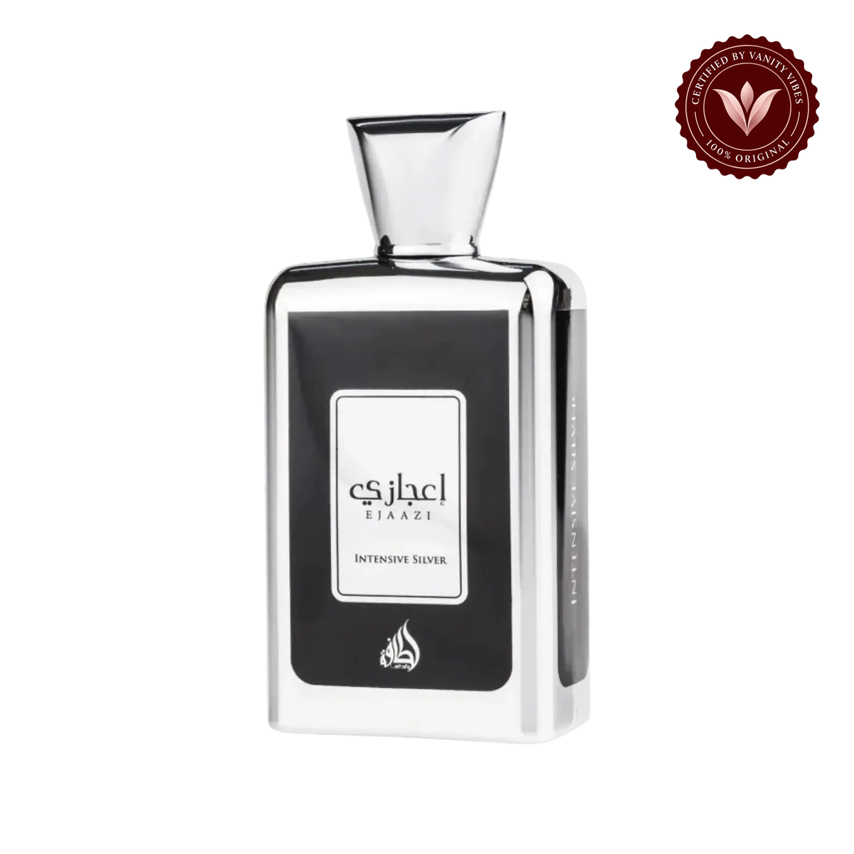 Lattafa Ejaazi Intensive Silver for Men Eau de Parfum Spray 100ml — front product on white background — Vanity Vibes